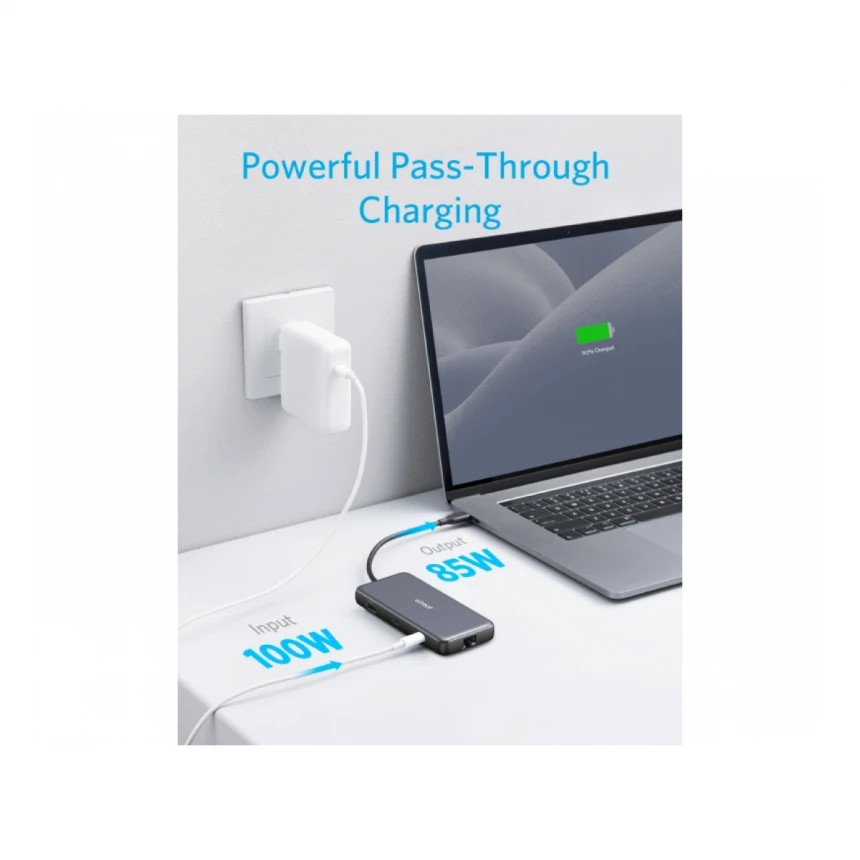 ANKER USB-C Data Hub 8u1 10Gbps crni