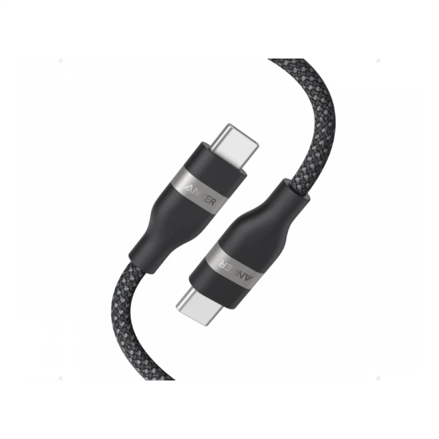 ANKER USB tip-C kabl M/M 1.8m, za Super brzo punjenje 240W/480Mbps, pleteni, crni 