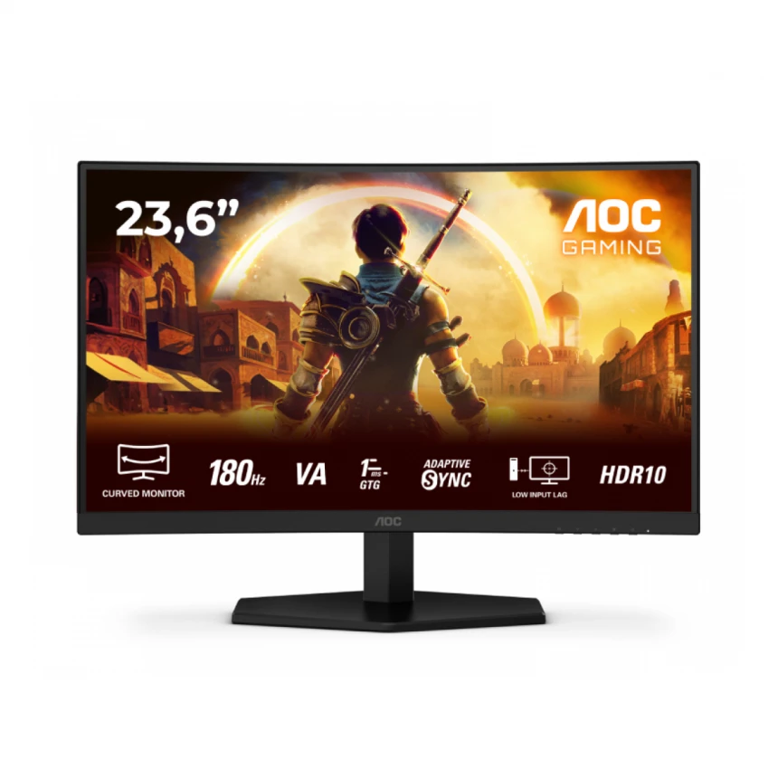 AOC 23.6 inča C24G42E FHD 1920x1080 VA 180 Hz zakrivljeni gaming monitor 