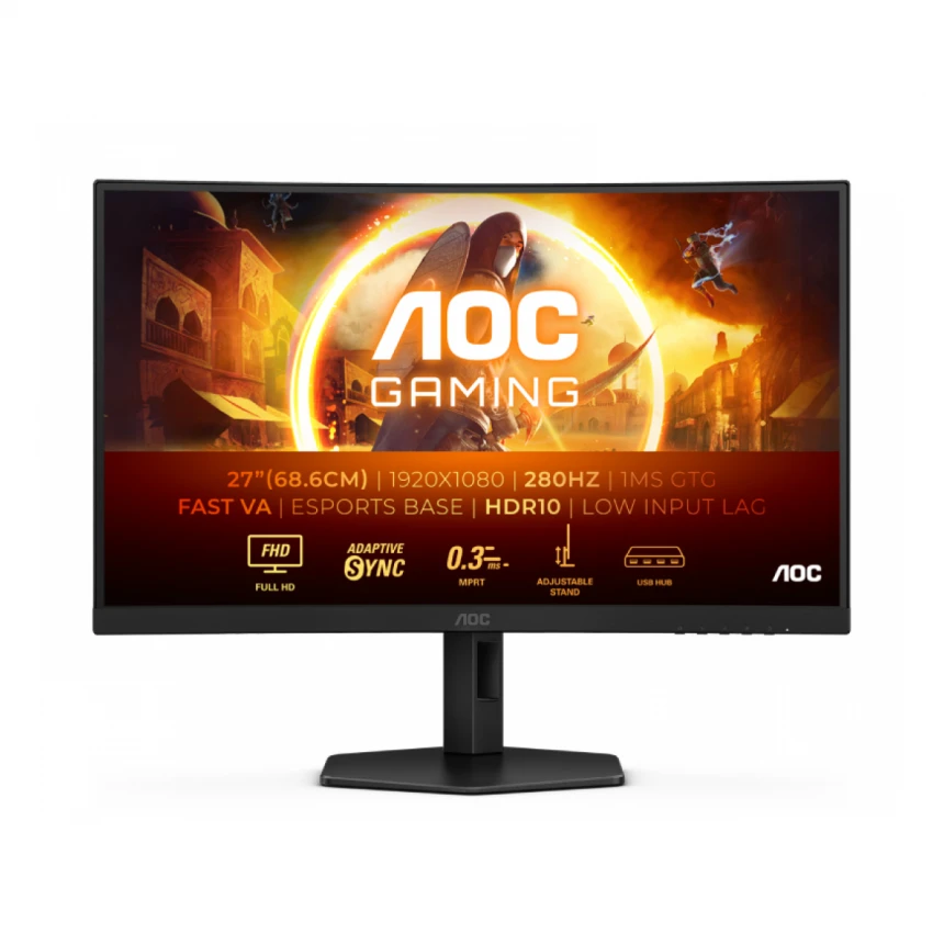 AOC 27 inča C27G4ZXU FHD 1920x1080 Fast VA 280 Hz zakrivljeni gaming monitor 