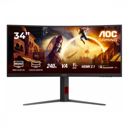 AOC 34 inča CU34G4Z WQHD 3440x1440 Fast VA 240 Hz zakrivljeni gaming monitor 