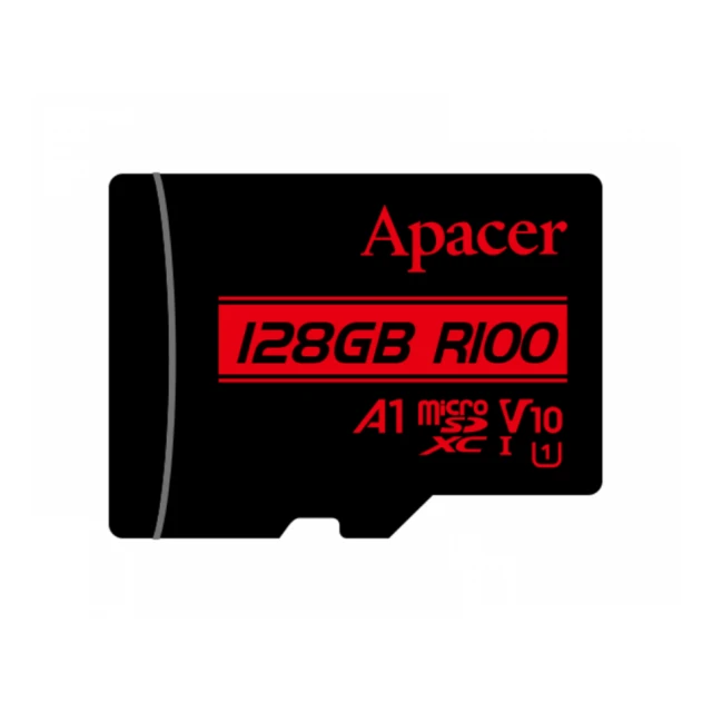 APACER Memorijska kartica microSDXC UHS-I U1 Class10 V10 A1 R100 128GB AP128GMCSX10UB-RA 