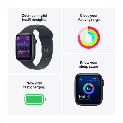 Apple Watch SE 3 GPS 40mm Starlight Aluminium Case with Starlight Sport Band - M/L