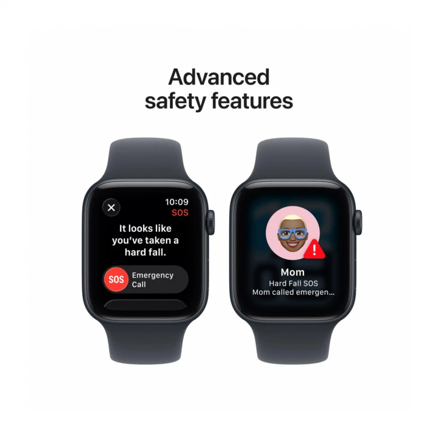 Apple Watch SE 3 GPS 44mm Midnight Aluminium Case with Midnight Sport Band - M/L