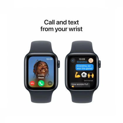 Apple Watch SE GPS 40mm Midnight Aluminium Case with Midnight Sport Band - S/M