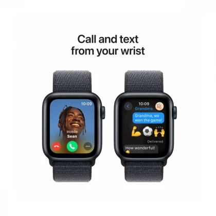 Apple Watch SE GPS 40mm Midnight Aluminium Case with Ink Sport Loop