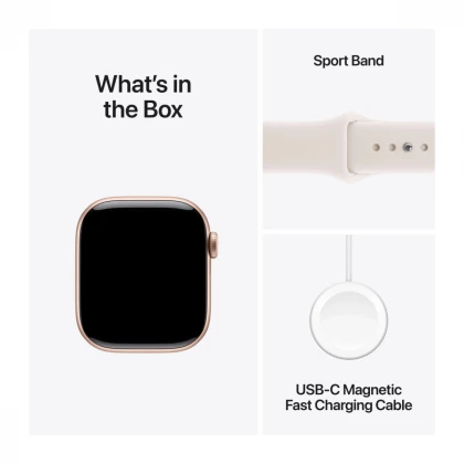 Apple Watch Series 11 GPS 42mm Rose Gold Aluminium Case with Light Blush Sport Band - S/M