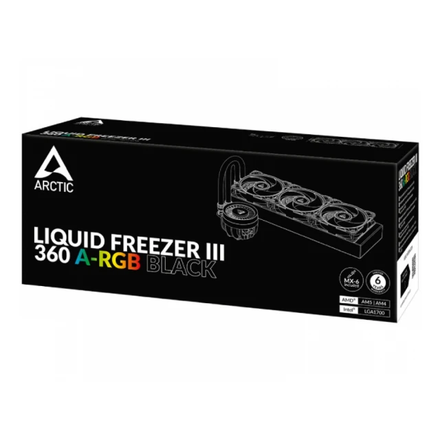 ARCTIC Liquid Freezer III 360 A-RGB Black vodeno hlađenje (ACFRE00144A) 