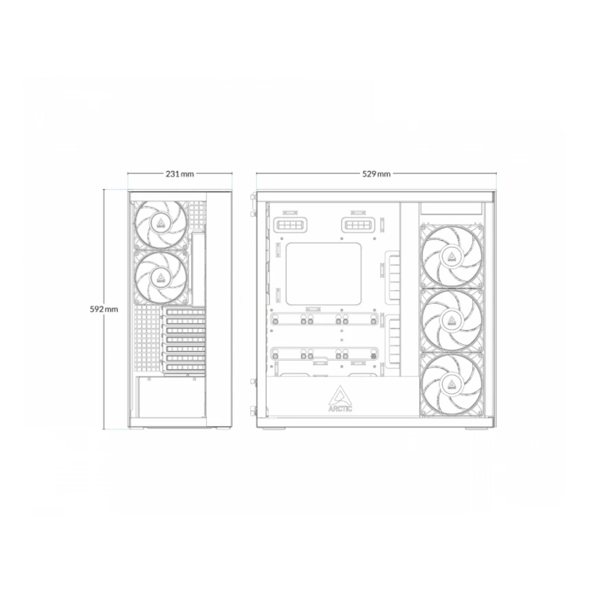 ARCTIC Xtender gaming kućište ACPCC00018A