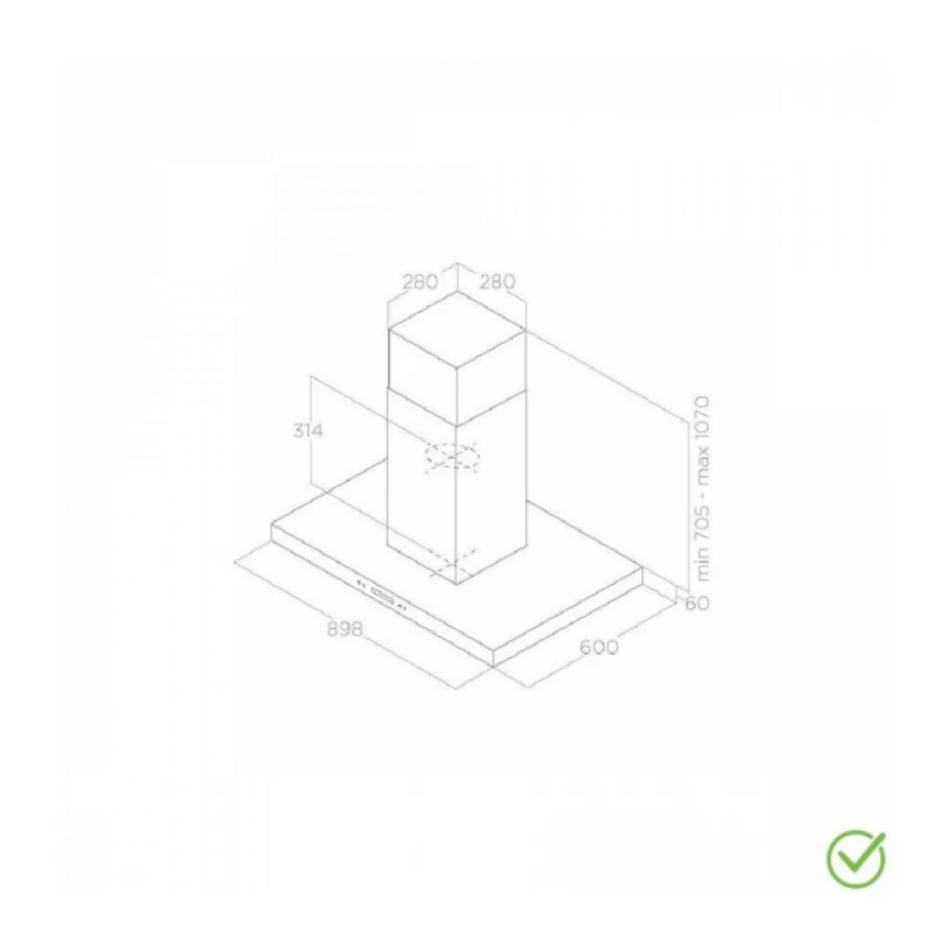 Aspirator SPOT PLUS ISLAND IX/A/90
