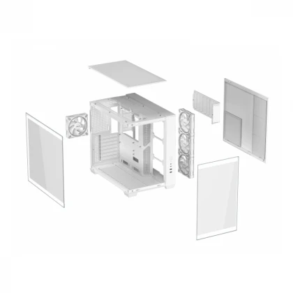 ASUS A32 PLUS TG ARGB micro-ATX kućište belo 