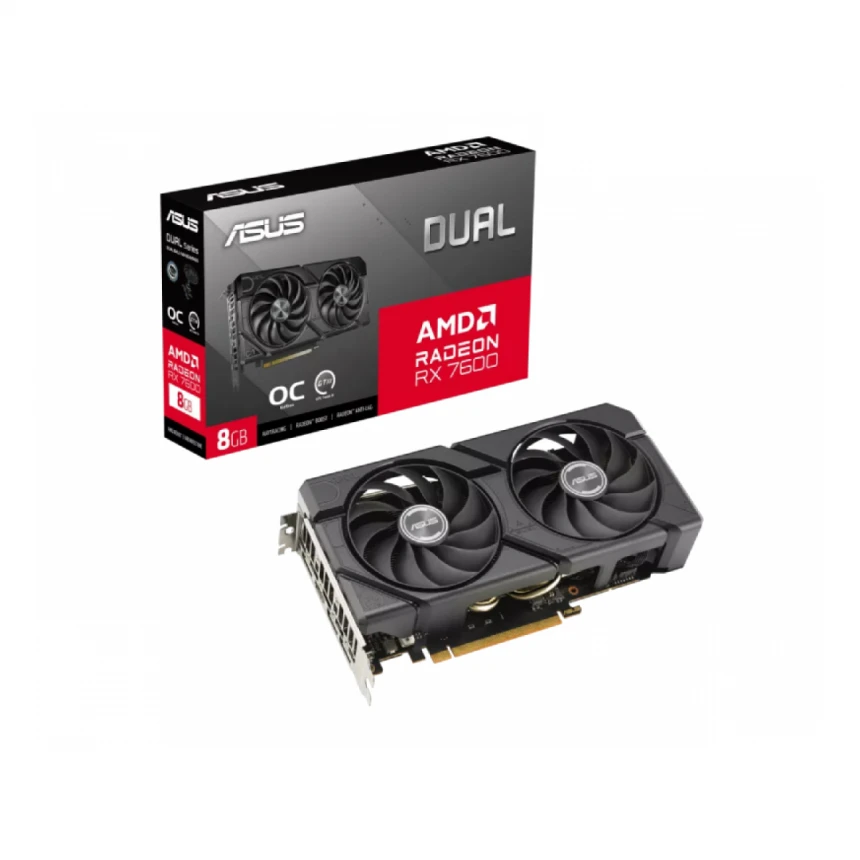 ASUS AMD Radeon RX 7600 EVO 8GB DUAL-RX7600-O8G-EVO grafička karta