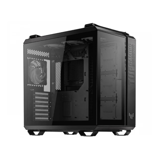 Kućište ASUS TUF GAMING GT502 PLUS TG ARGB Mid Tower/ATX/Micro ATX/Mini ITX/bez napajanja/crna