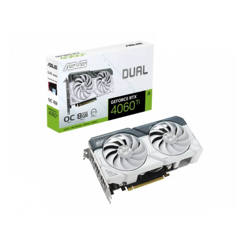 ASUS nVidia GeForce RTX 4060 Ti 8GB 128bit DUAL-RTX4060TI-O8G-WHITE grafička karta