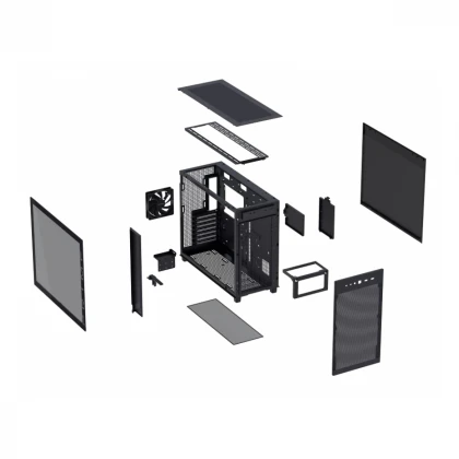 ASUS PRIME AP303 TG BLACK micro-ATX kućište crno 