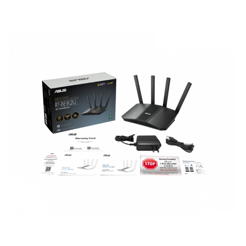 ASUS RT-BE82U Dual Band Wi-Fi 7 extendable ruter 