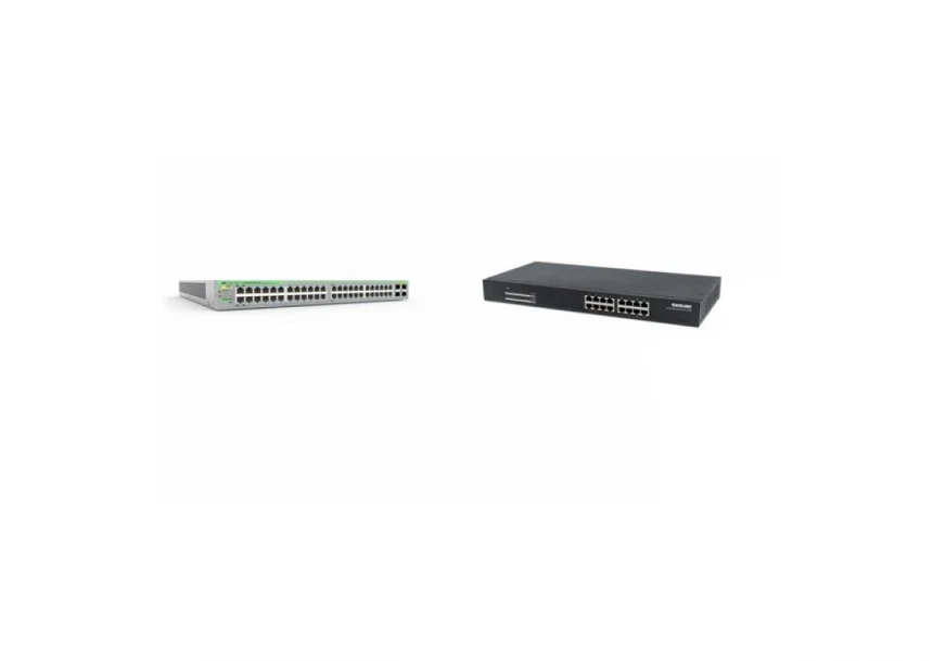 AT GS950/52PS PoE 370W web upr. + Intellinet 16-Port PoE