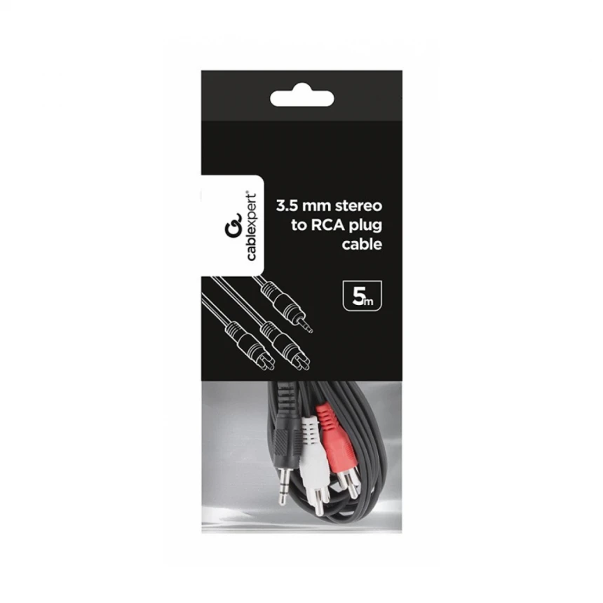 Audio kabl Cablexpert CCA-458-5M 3.5mm-2xRCA M 5m