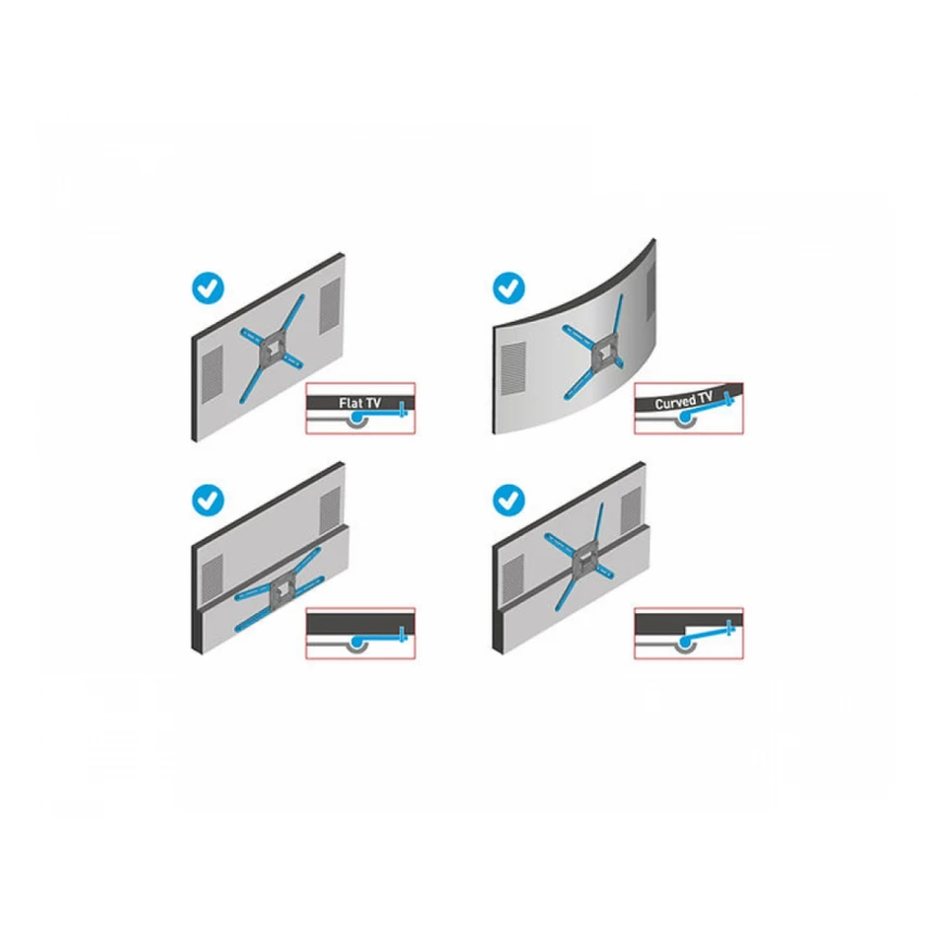 BARKAN BM300R LCD TV zglobni zidni nosač do 65 inča 