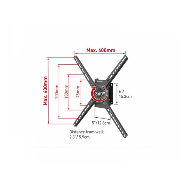 BARKAN BM300R LCD TV zglobni zidni nosač do 65 inča 