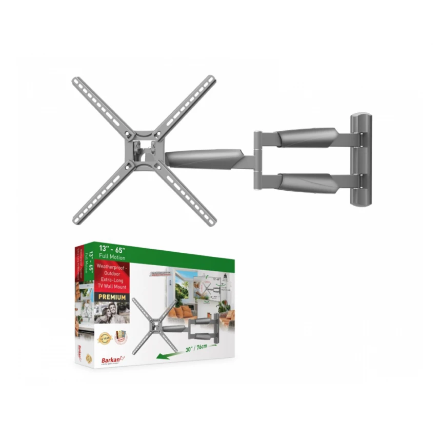 BARKAN BM343XLOD LCD TV zglobni zidni nosač do 65 inča sivi 