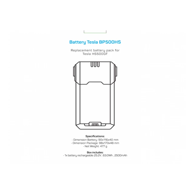 Batterry pack TESLA HS500GF/Baterije za usisivač