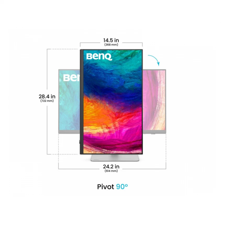 BENQ 27 inča PD2730S 5K 5120x2880 IPS Thunderbolt 4 profesionalni monitor beli 