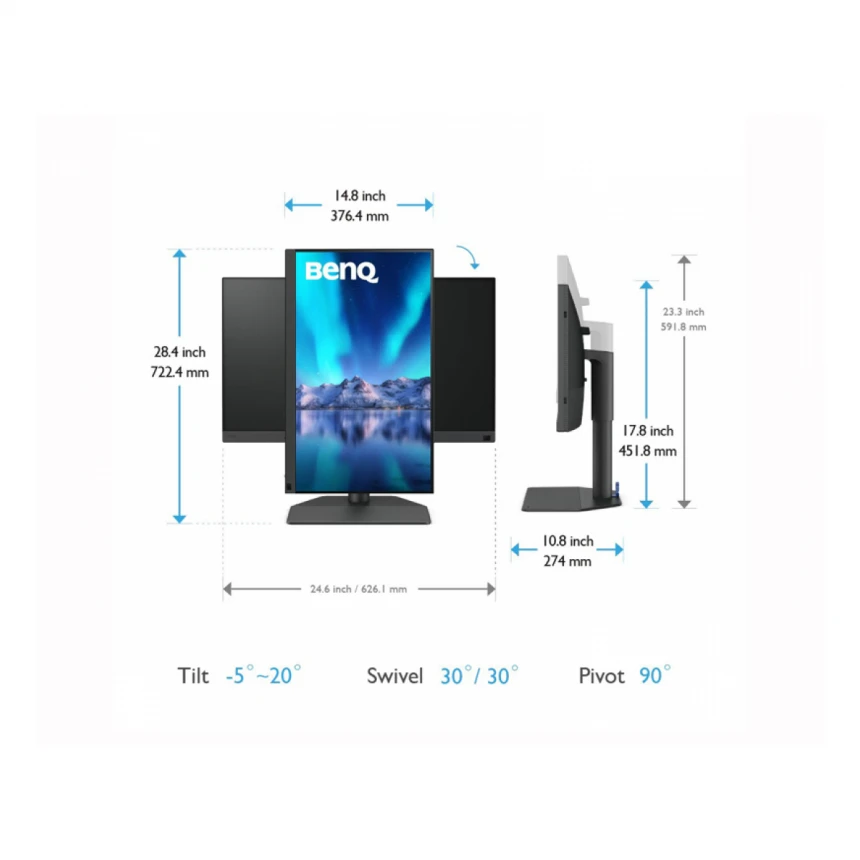 BENQ 27 inča SW272U 4K IPS LED Dizajnerski monitor 