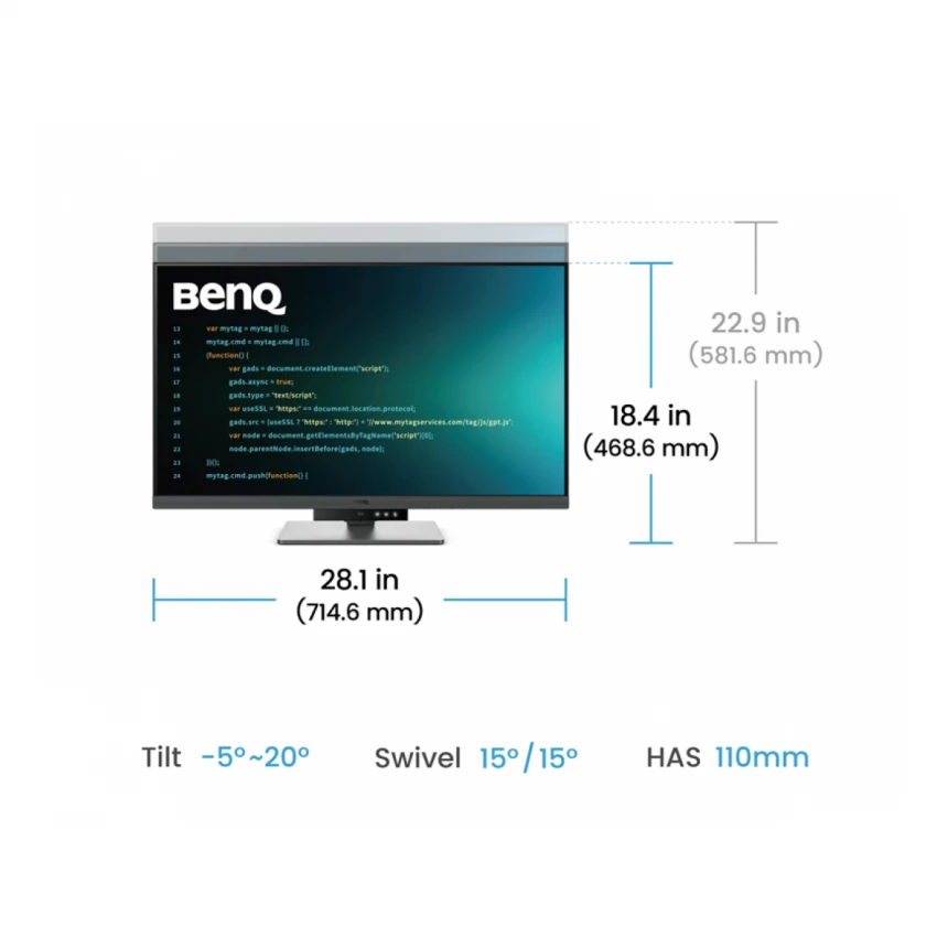 BENQ 31.5 inča RD320U 4K 3840 x 2160 IPS USB-C 90W Business monitor 