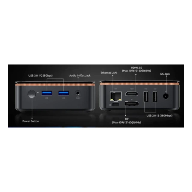 BlackView MP20 AMD R3 3300U/8GB/256GB/HDMI/2xUSB 3.0/1xRJ45/BT/WiFI/W11P Black