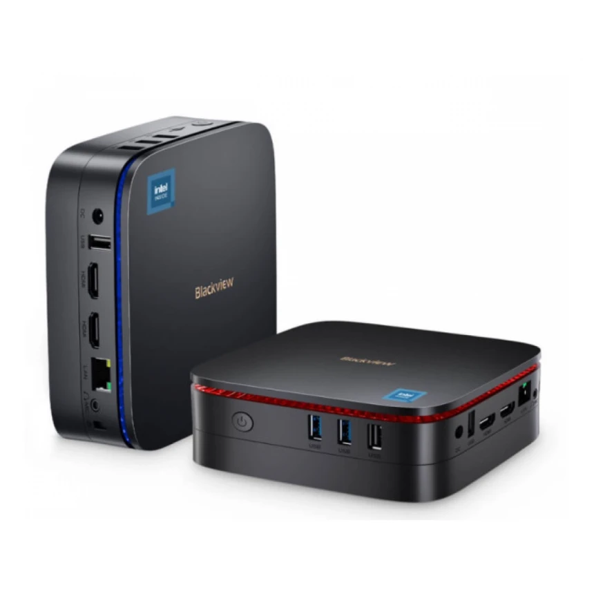 BlackView MP60 Intel N150/16GB/512GB/2xHDMI/2xUSB 3.0/1xRJ45/BT/WiFI/W11P Black