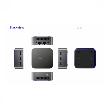 BlackView MP80 Intel N97/16GB/512GB/3xHDMI/3xUSB 3.0/2x RJ45/BT/WiFI/W11P Black