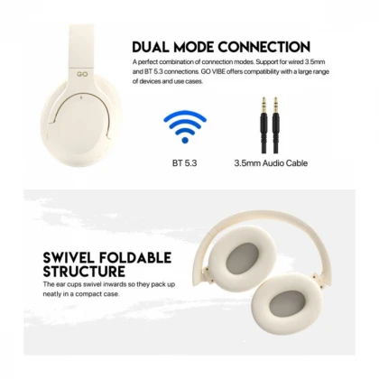 Bluetooth slušalice Fantech GO Vibe WH05 bež