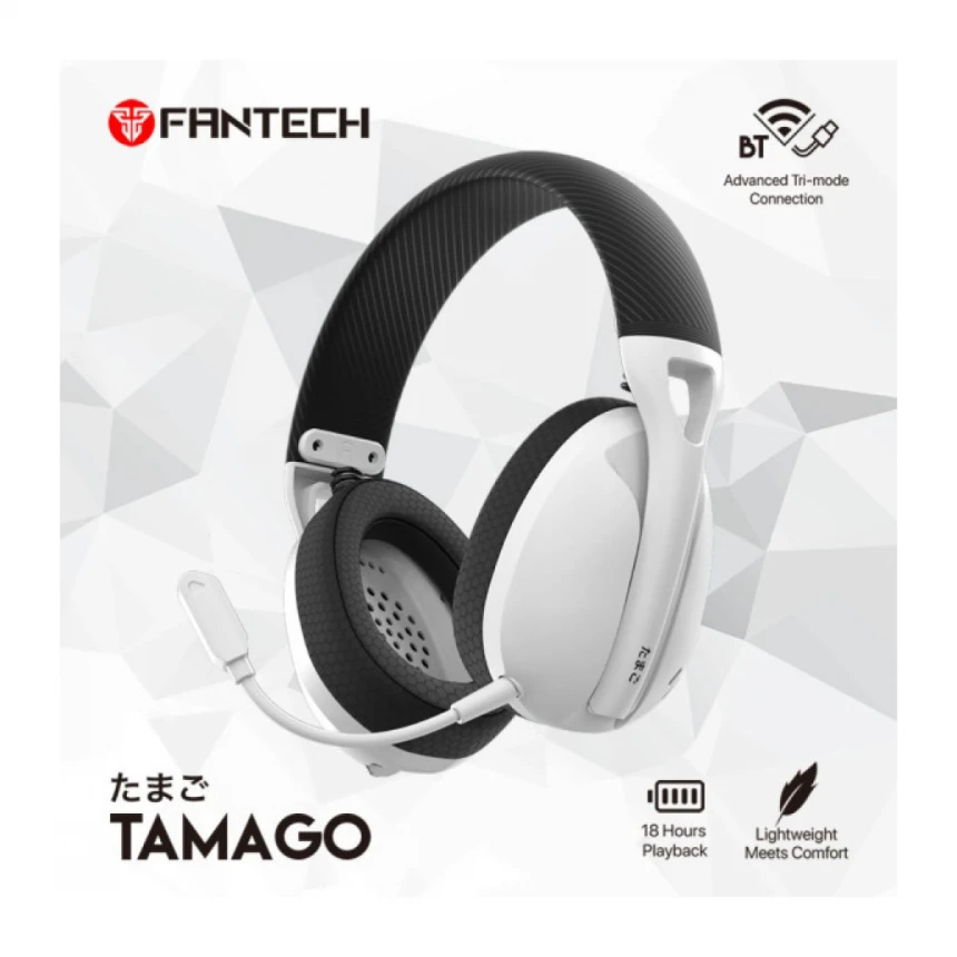 Bluetooth slušalice Fantech WHG01 Tamago Space Edition bele
