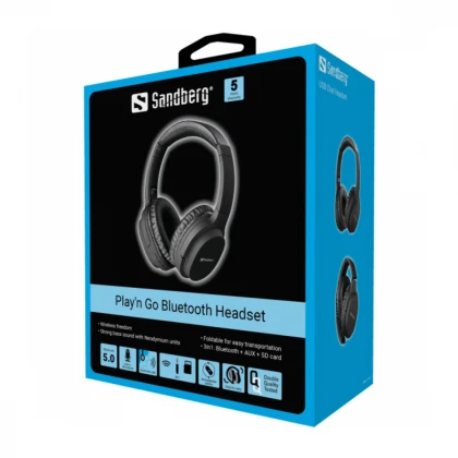 Bluetooth slušalice Sandberg Play N Go BT/3.5mm/micro SD 126-37