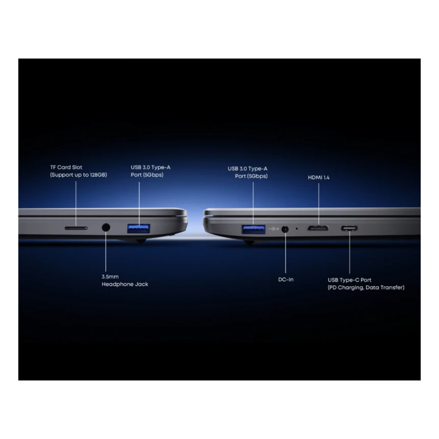 CHUWI Corebook i3 (14 inča, Core i3-10100Y, 8GB, 256GB SSD, Win 11 Home) laptop