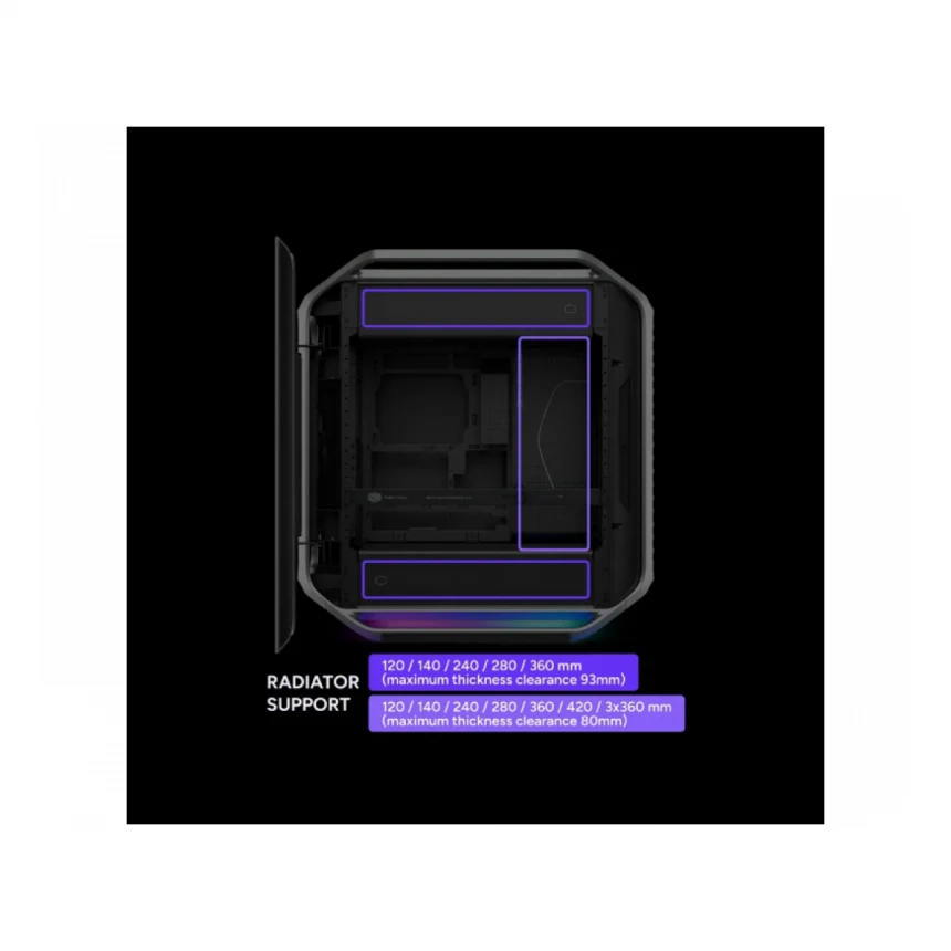 COOLER MASTER COSMOS Alpha Silver Gaming kućište (C700-KGNN-S00) sivo 