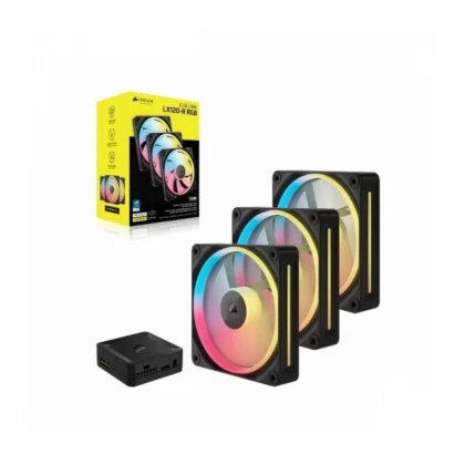 Corsair 3x120mm iCUE LINK LX120-R RGB PWM Reverse Fans Starter, CO-9051050-WW