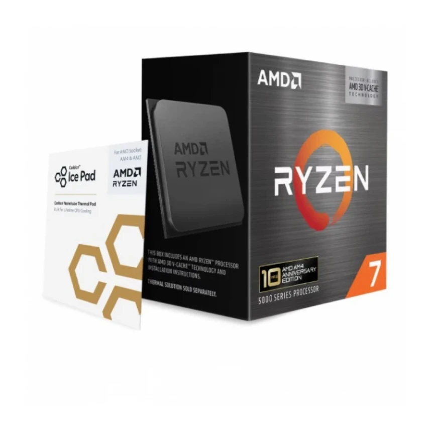 CPU AM4 AMD Ryzen 7 5800X3D, 8C/16T, 10th Anniversary Edition 100-100000651POF