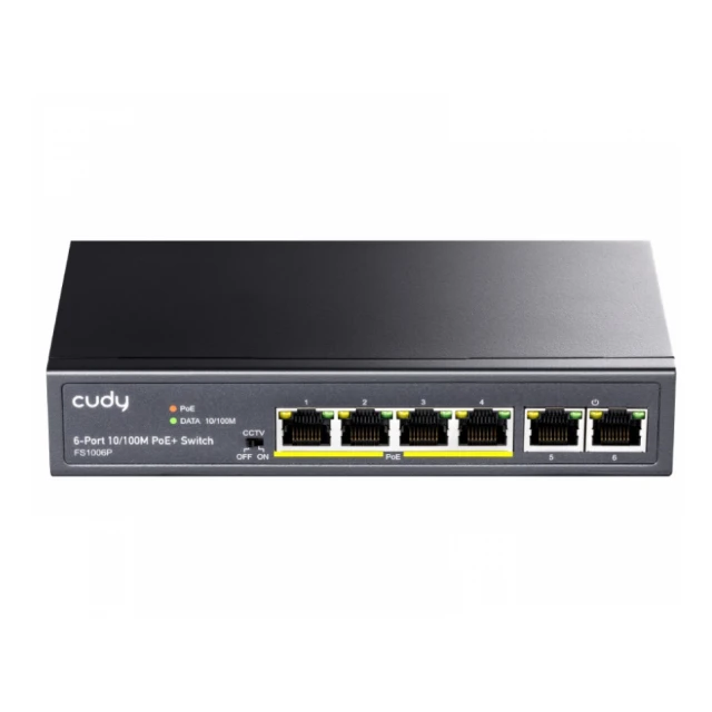 CUDY FS1006P PoE+ 6port switch 