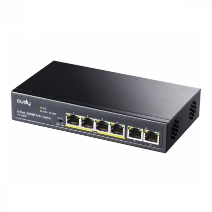 CUDY FS1006P PoE+ 6port switch 