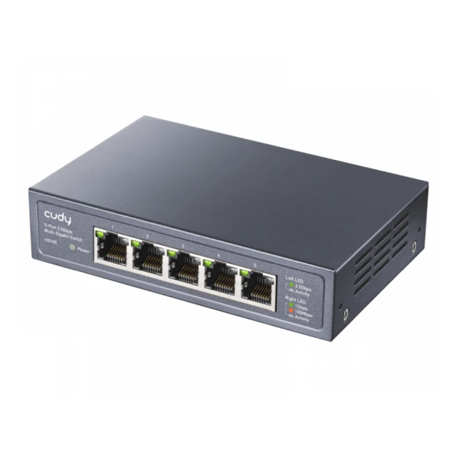 CUDY HS105 5-Port 2.5G Desktop Metal Switch 