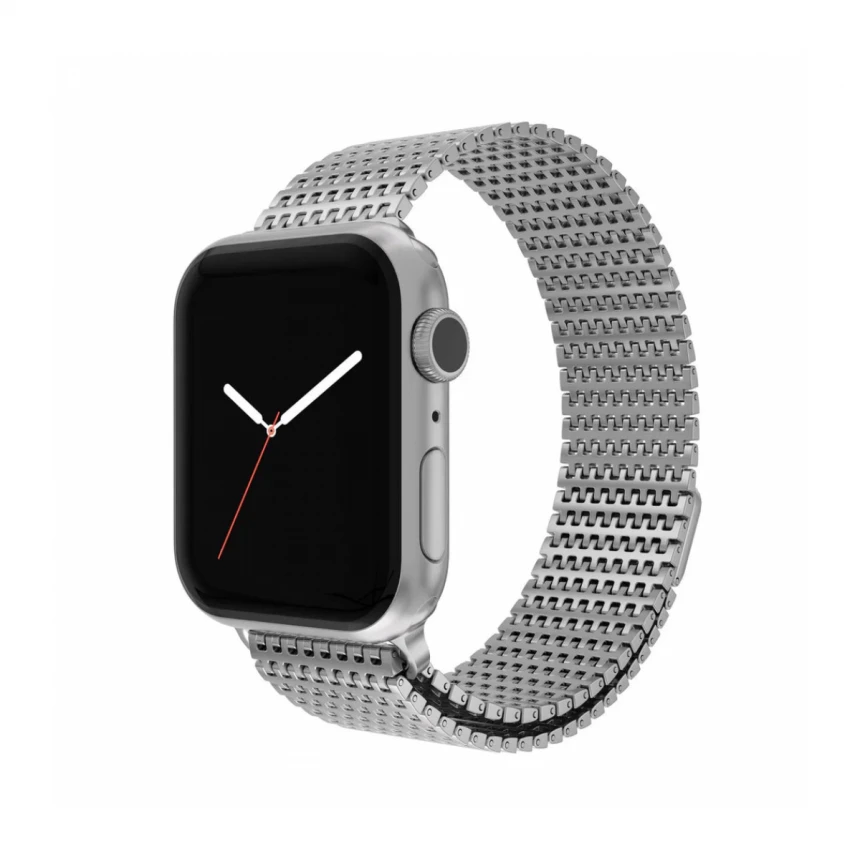 CUREA METALICA MESH NEXT ONE PENTRU APPLE WATCH 41MM, Argintiu