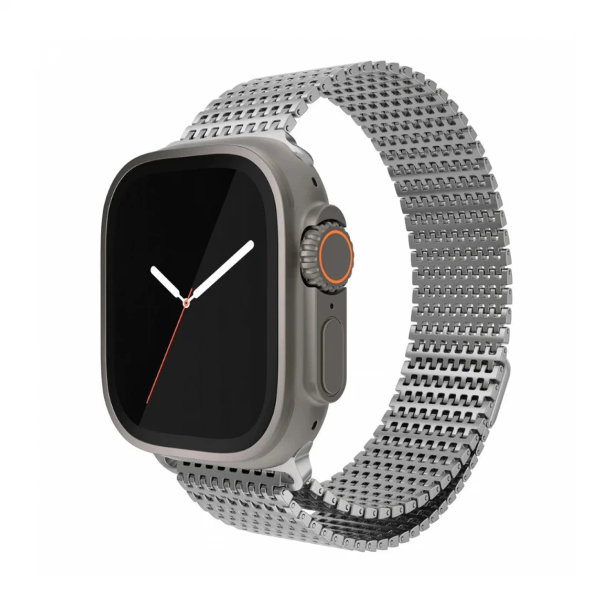 CUREA METALICA MESH NEXT ONE PENTRU APPLE WATCH 45/49MM, Argintiu