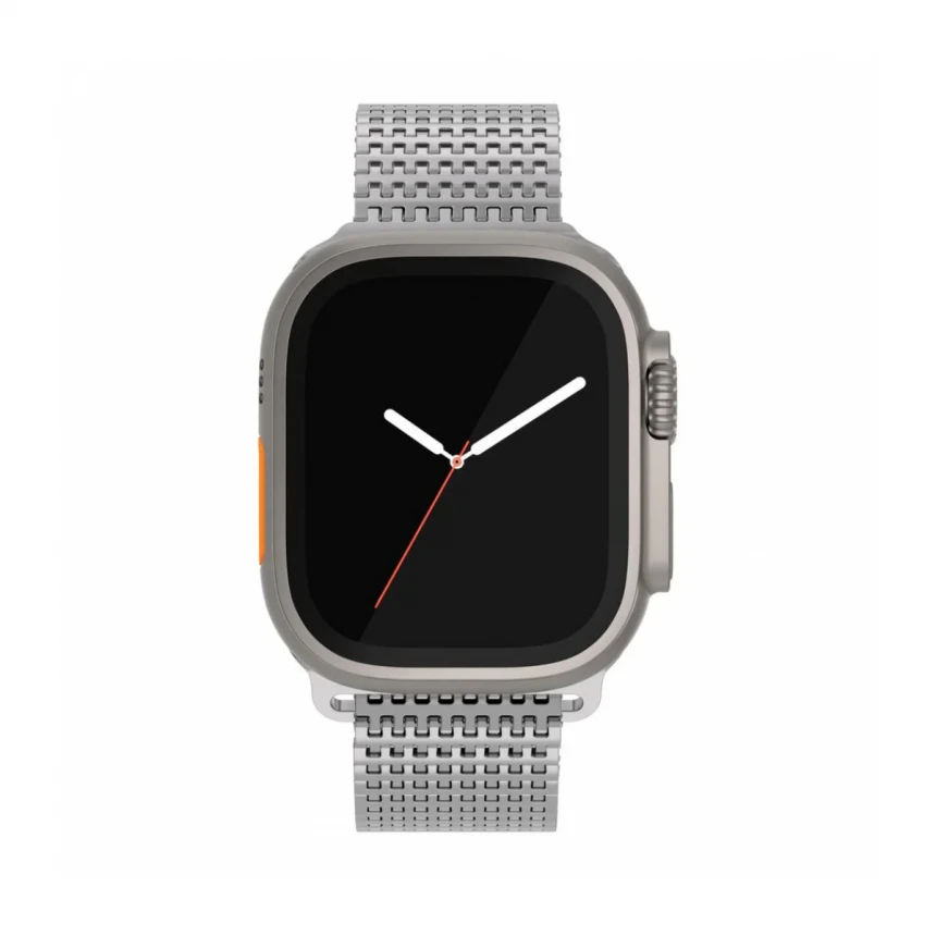 CUREA METALICA MESH NEXT ONE PENTRU APPLE WATCH 45/49MM, Argintiu