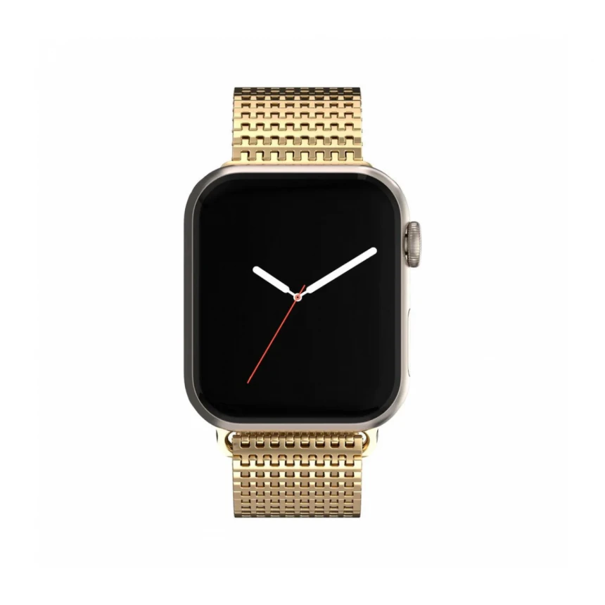 CUREA METALICA MESH NEXT ONE PENTRU APPLE WATCH 45/49MM, Auriu