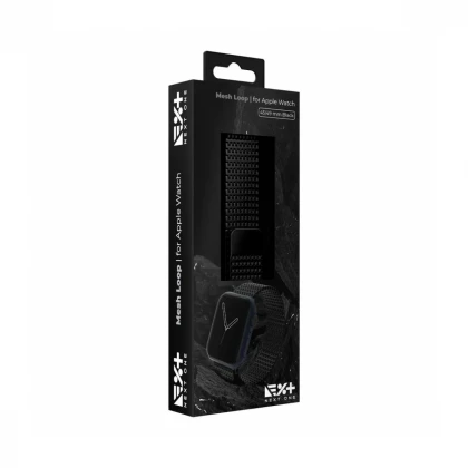 CUREA METALICA MESH NEXT ONE PENTRU APPLE WATCH 45/49MM, Negru