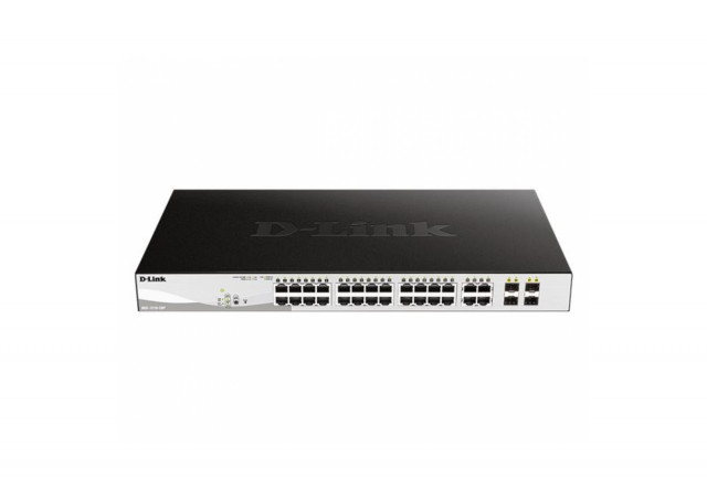 D-Link 28G 4xSFP web upravljivi Switch PoE 193W DGS-1210-28P