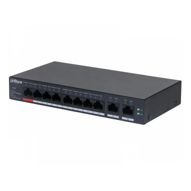 DAHUA CS4010-8GT-110 10-Port Cloud Managed Desktop Gigabit Switch with 8-Port PoE 