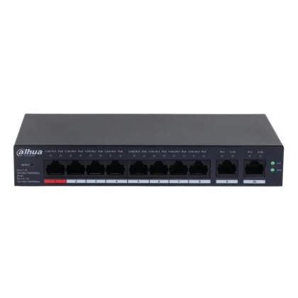 DAHUA CS4010-8GT-110 10-Port Cloud Managed Desktop Gigabit Switch with 8-Port PoE 